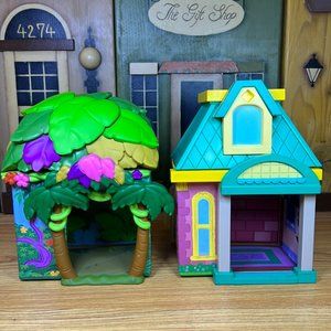 Lot of 2 Disney Furrytale Friends Starter Home Playsets W 5.5" x H 4"